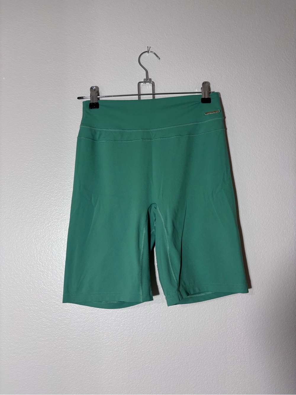 Gymshark High-Rise Bike Shorts in Teal Green